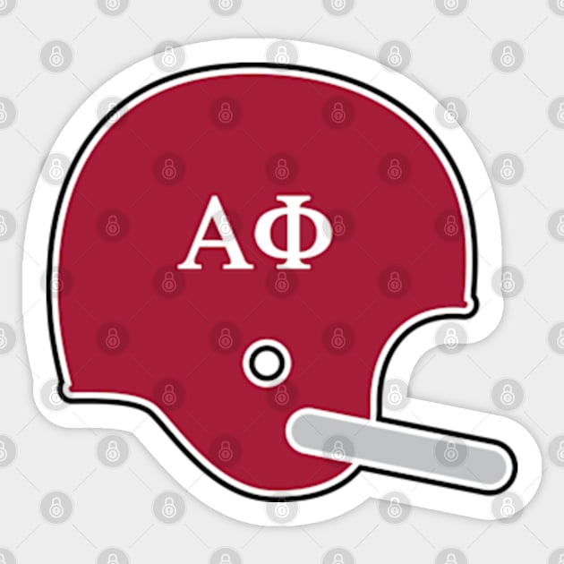 Alabama Alpha Phi Retro Helmet Sticker by Rad Love